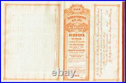 1.8.1905 Boston & New York Air Line Rr Co. 50 Year $1000 Gold Bond Specimen