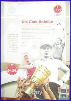 1. FC Nürnberg FCN Club-Anleihe 500 Morlock Mintal DFB-Pokal Stuhlfauth