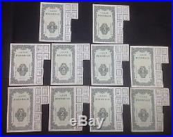 10 pcs of China 1955 Construction Loan Bond $50000 with 7 Coupons