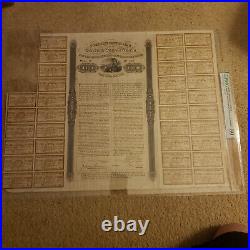 100 Pound Confederate Erlanger Bond Very Fine 30 PMG