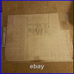 100 Pound Confederate Erlanger Bond Very Fine 30 PMG