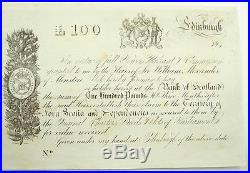 100 Pound Warrant / Bond Certificate of Alexander Humphrys c. 1840's