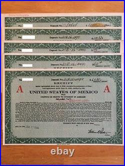$1000 Blue Dove 1904 Estados Unidos Mexicanos PassCo Authentication