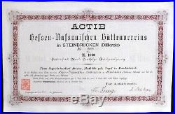 1000 M. Namens-Aktie Actie Hessisch-Nassauischer Hüttenverein v. 1882 -Nr. 2028
