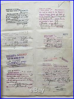 14 orig. Deeds for ALMOST ALL OF CHICAGO, ROCK ISLAND AND PACIFIC RAILWAY