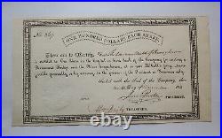 1814 McCall's Ferry Bridge over Susquehanna River (PA) Stock Certificate #369