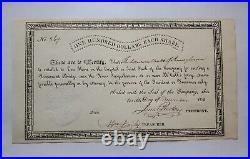 1814 McCall's Ferry Bridge over Susquehanna River (PA) Stock Certificate #369