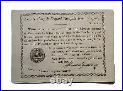 1821 Chambersburg and Bedford Turnpike Road Co. (PA) Stock Certificate #220 c