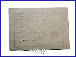 1821 Chambersburg and Bedford Turnpike Road Co. (PA) Stock Certificate #220 c