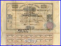 1838 State of Mississippi $2000 Bond withpaper attached seal