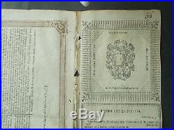 1843 MEXICO BLACK EAGLE 20,000 PESO BOND THE ONLY ONE KNOWN with COUPONS