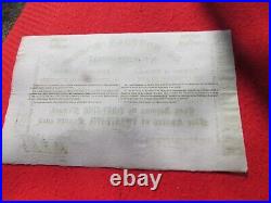 1850 LE NOUVEAU MONDE STOCK CERTIFICATE lot BX CALIFORNIA GOLD MINING 100 SHARE