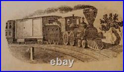 1857 Pittsburgh Ft Wayne & Chicago Railroad Paper Scrip Antique Ephemera Train