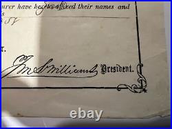 1858 Mariner's Bethel Mission Ship Co 1 Share @. 25 Gold Rush Adoniram Judson