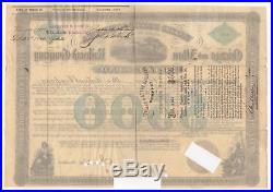 1862 Chicago and Alton Railroad Company Income Bond Samuel Tilden