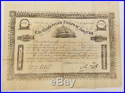 1862 Confederate States of America CSA $1500 8% Bond, Enoch Louis Lowe, Maryland