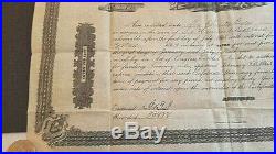 1863 Confederate States Of America Criswell #127 6,309 Issued Stock Bond