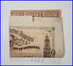 1864 $1000 The Confederate States of America War Bond with 59 Coupons