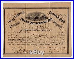 1864 Cr. 141 Ball 286 $100 The Confederate States of America War Bond