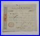 1865 Agricultural Branch Rail Road Stock Certificate #580 Issued To William K