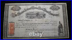 1867 Staten Island New York NY Horse Rail Road Company Stock Certificate