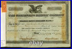 1868 J Edgar Thomson Pennsylvania Railroad Baron RARE signed Stock Certificate