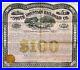 1873 Pennsylvania The South Mountain Railroad Co. $100 Gold Bond