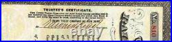 1873 Toledo Canada Southern & Detroit Railway Bond Genuine stock certificate