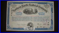 1876 Northern Pacific Railroad Co. JAY COOKE signed