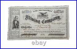 1878 Golden Gate Consolidated Hydraulic Mining Stock Certificate #2434