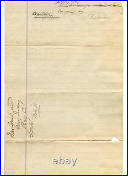 1880 New Jersey & New York Railroad RR Stock Blank Proof First One Ever Printed