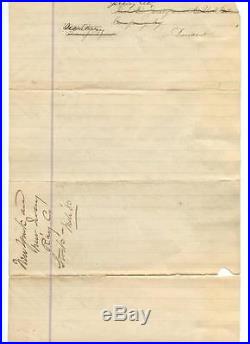 1880 New Jersey & New York Railroad Stock Blank Proof First One Ever Printed