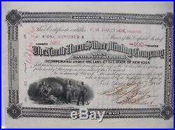 1881 The North Horn Silver Mining Co. Stock Frisco Utah Ghost Town