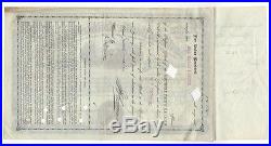 1882 E. H. Harriman signed Northern Pacific Railroad Company Stock Certificate