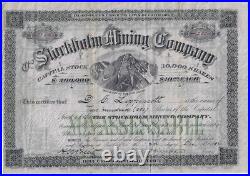 1882 Holy Cross COLORADO Stock? Stockholm MINING Co