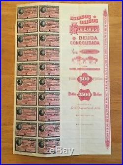 1885 Black Diamond / Christopher Columbus Republica Mexicana £500 Specimen