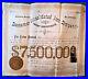 1887 Bessemer MI Consolidated Iron Company Stock Certificate John E Burton $2000