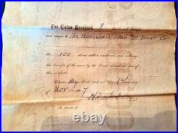 1887 Bessemer MI Consolidated Iron Company Stock Certificate John E Burton $2000