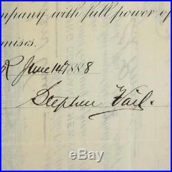 1888 The Yuscaran Mining Company, Stephen Vail Morristown NJ Stock Certificate