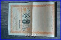 1889 Deming Sierra Madre & Pacific Railroad Company Stock / Bond Certificate