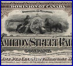 1893 Ontario, Canada Hamilton Street Railway Company (Specimen)