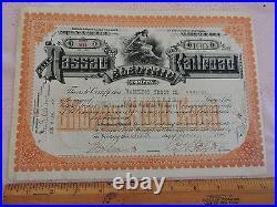 1894 Nassau Electric Stock Certificate Brooklyn Trolley New York City SUBWAY
