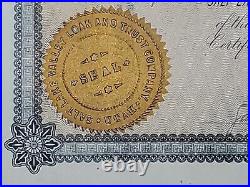 1894 Salt Lake City, UT Loan and Trust Stock Certificate #282
