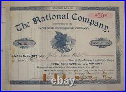 1896 Stock Certificate Excelsior Enterprise/Reading Railroad- JOHN LOWBER WELSH