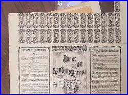 1897 Mexico Banco De San Luis Potosi Fundador Gold Not Super Petchili Farmer