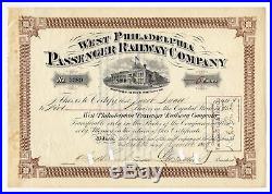 1899 West Philadelphia Passenger Railway Co. George D. Widener