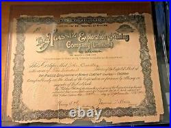 1900 the Agassiz Exploration & Mining Company Limited Stock Certificate Ontario