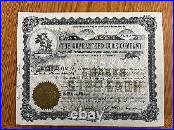 1901 The Guaranteed Cure Co. Stock Certificate #57, (Chicago, IL) J. Hornstrin