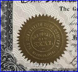 1901 The Guaranteed Cure Co. Stock Certificate #57, (Chicago, IL) J. Hornstrin