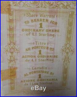 1904 Marconi's Wireless Telegraph Company Limited Bond Certificates Lot Of 2